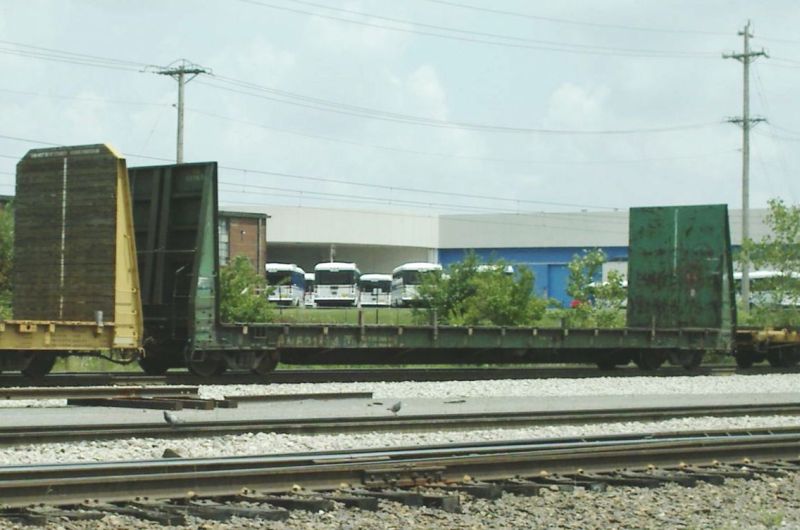 BN Bulkhead Flat Car